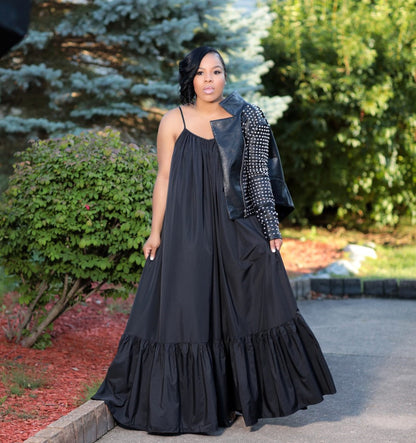 Sexy Strapless Sleeveless Long Flowy Maxi Dress for Women - Maternity Beach Dress - Plus Size Clothing