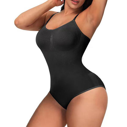 Plus Size Silk Body Shaping One-Piece Underwear - Plus Size Clothing