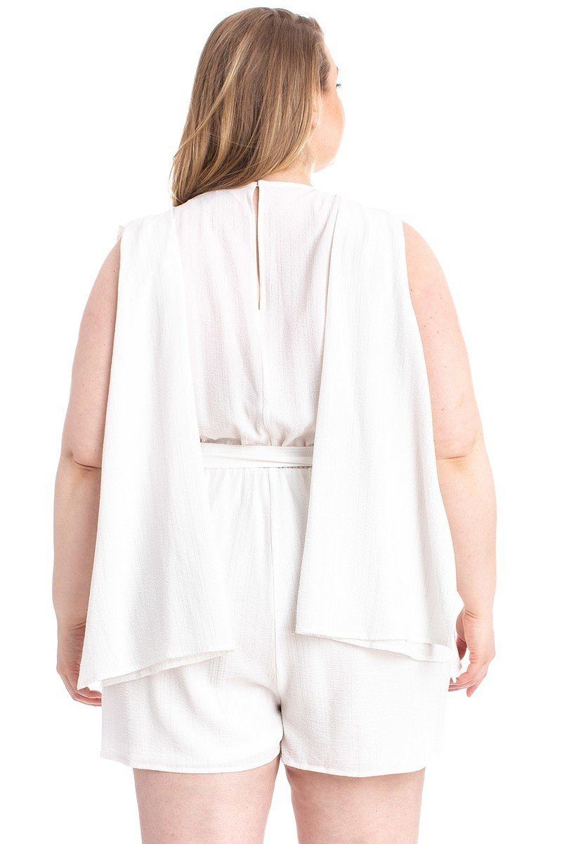 Plus Size Shimmer Romper - Plus Size XL-4XL - View 9