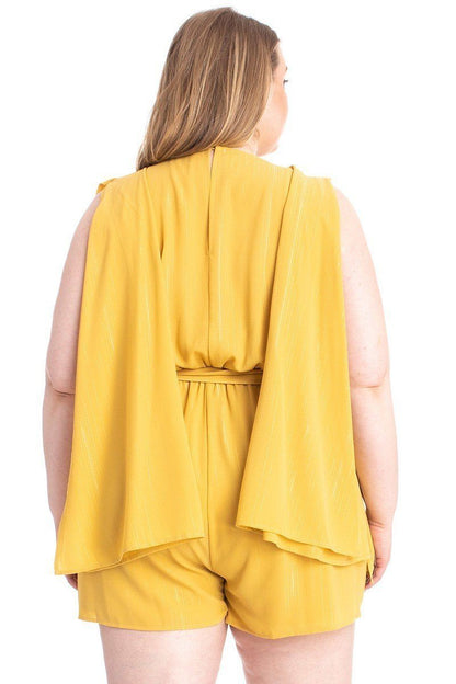 Plus Size Shimmer Romper - Plus Size XL-4XL - View 6