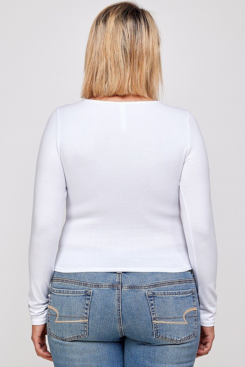 Plus Size Cut-Out Top - Plus Size XL-4XL - View 6