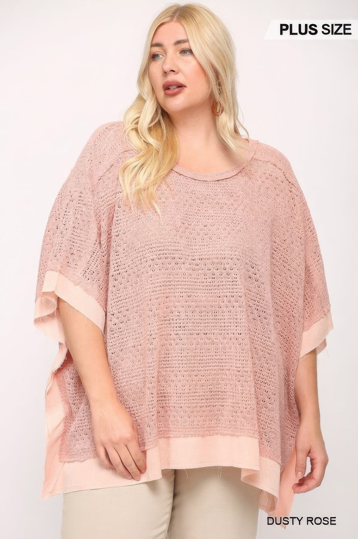 Plus Size Boxy Knit Top - Plus Size XL-4XL - View 1