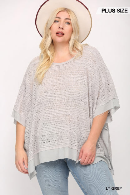 Plus Size Boxy Knit Top - Plus Size XL-4XL - View 7