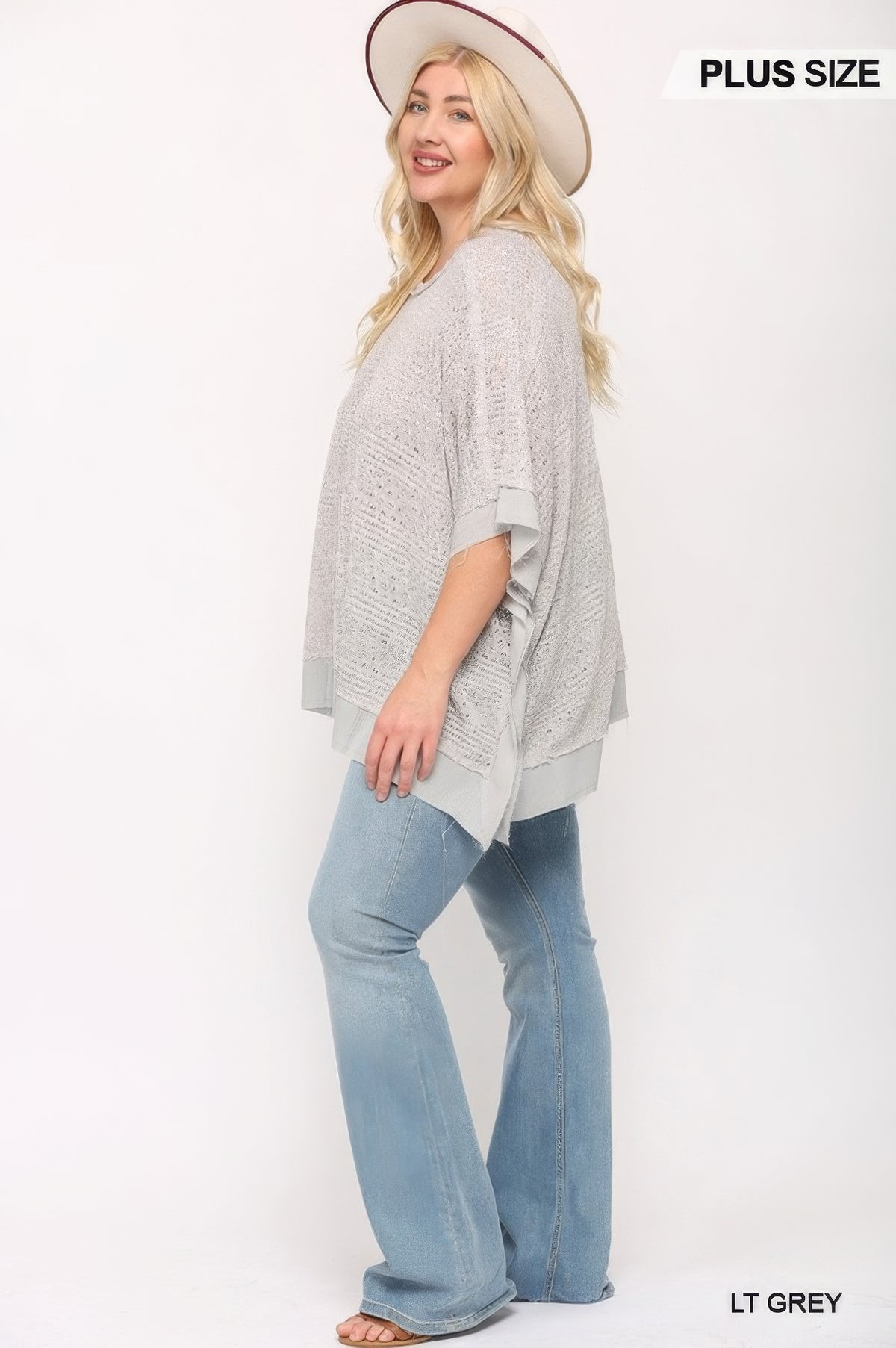 Plus Size Boxy Knit Top - Plus Size XL-4XL - View 8