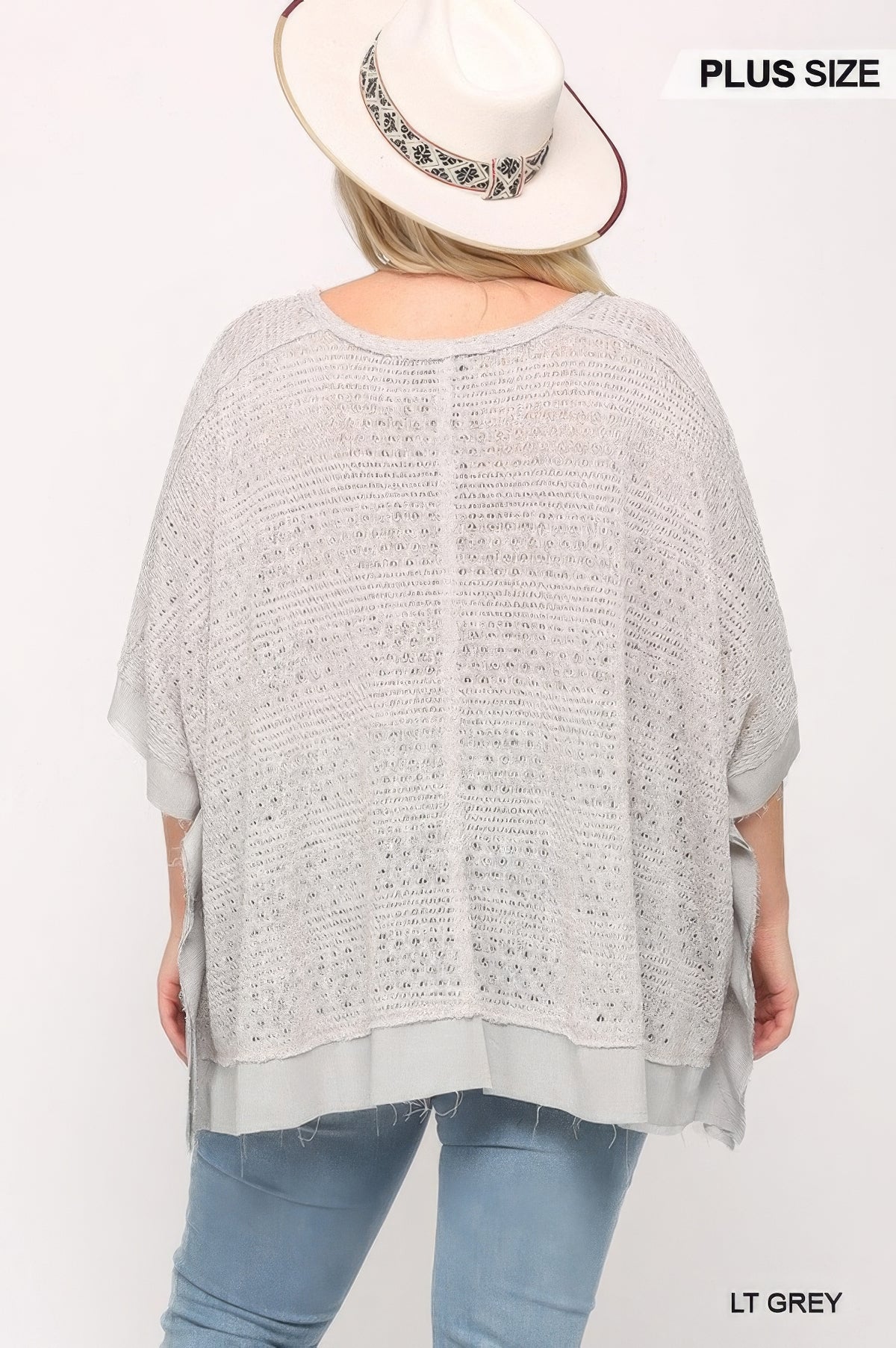 Plus Size Boxy Knit Top - Plus Size XL-4XL - View 10