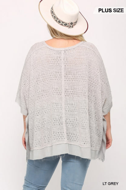 Plus Size Boxy Knit Top - Plus Size XL-4XL - View 10