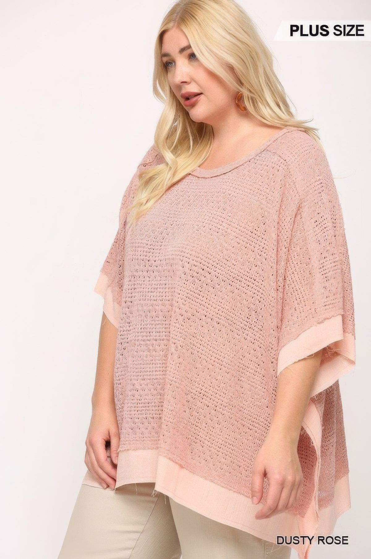 Plus Size Boxy Knit Top - Plus Size XL-4XL - View 4