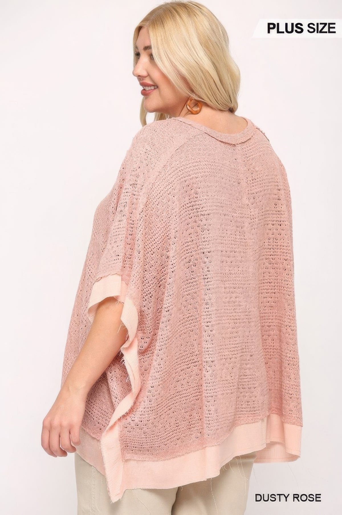 Plus Size Boxy Knit Top - Plus Size XL-4XL - View 5