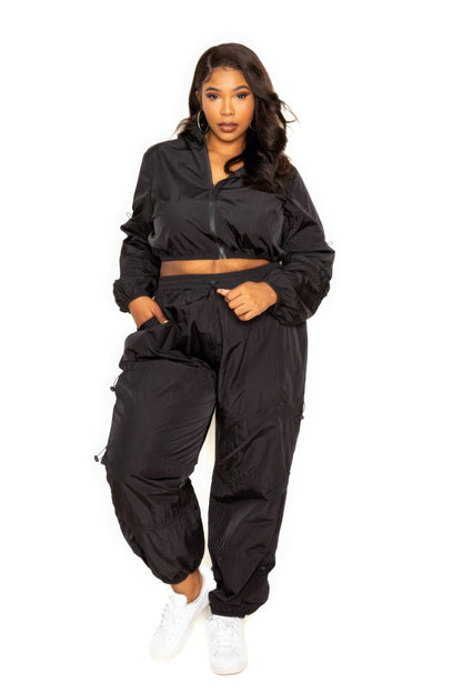 Plus Size Active Zip Up Set - Plus Size XL-4XL - View 6