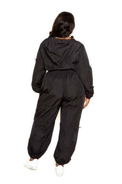 Plus Size Active Zip Up Set - Plus Size XL-4XL - View 8