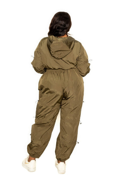Plus Size Active Zip Up Set - Plus Size XL-4XL - View 4