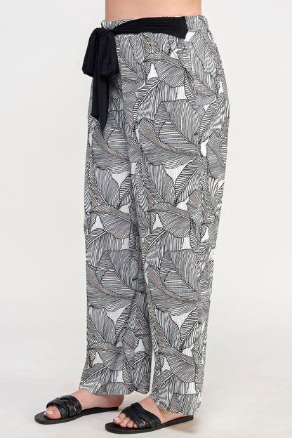 plus-size-plisse-palm-print-pants