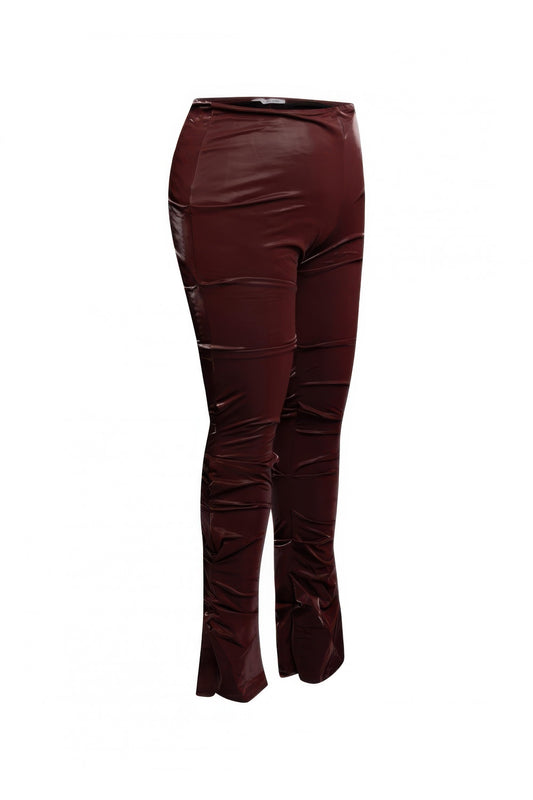 Plus Size Velvet Ruched Pants - Plus Size XL-4XL - View 2