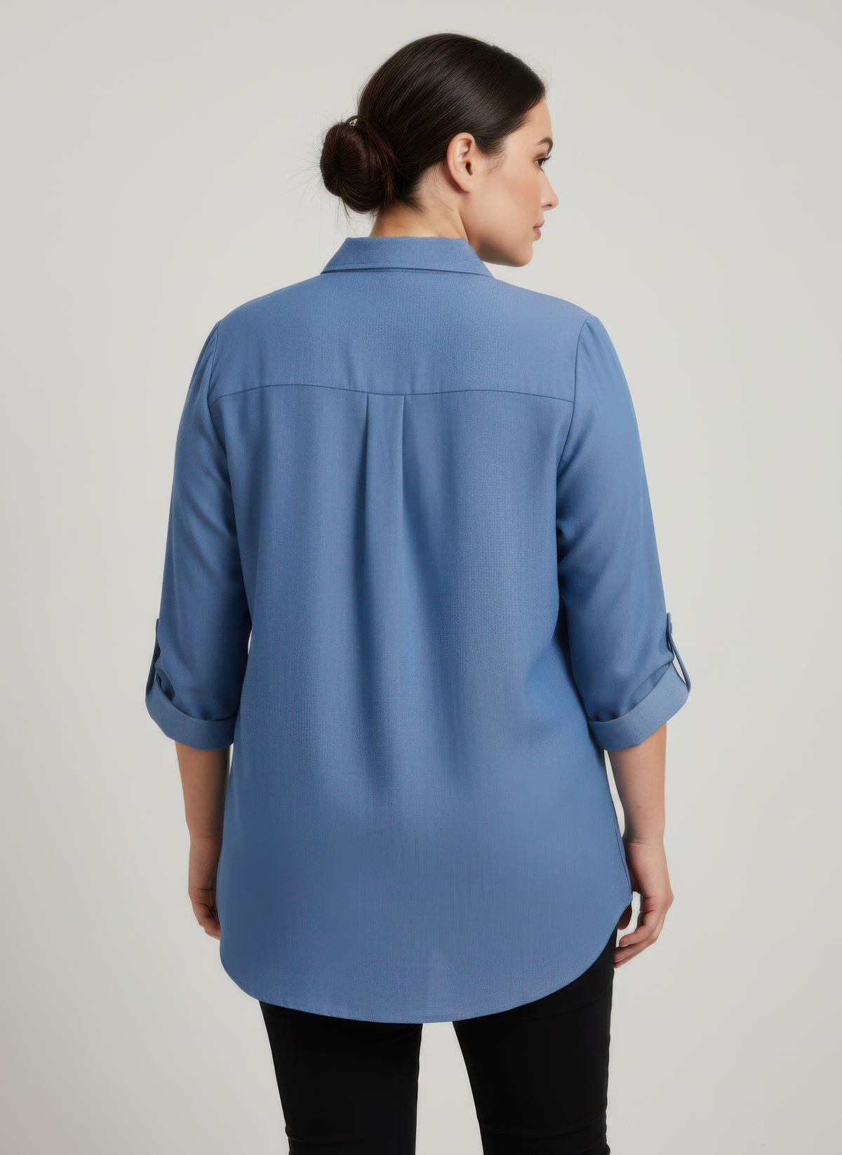 Plus Size Zip Front Utility Tunic - Plus Size XL-4XL - View 3