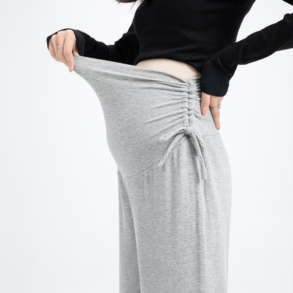 Plus Size Maternity Wide Leg Pants - Plus Size XL-4XL - View 7