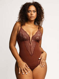 Plus Size Lace Shapewear Bodysuit - Plus Size XL-4XL - View 6