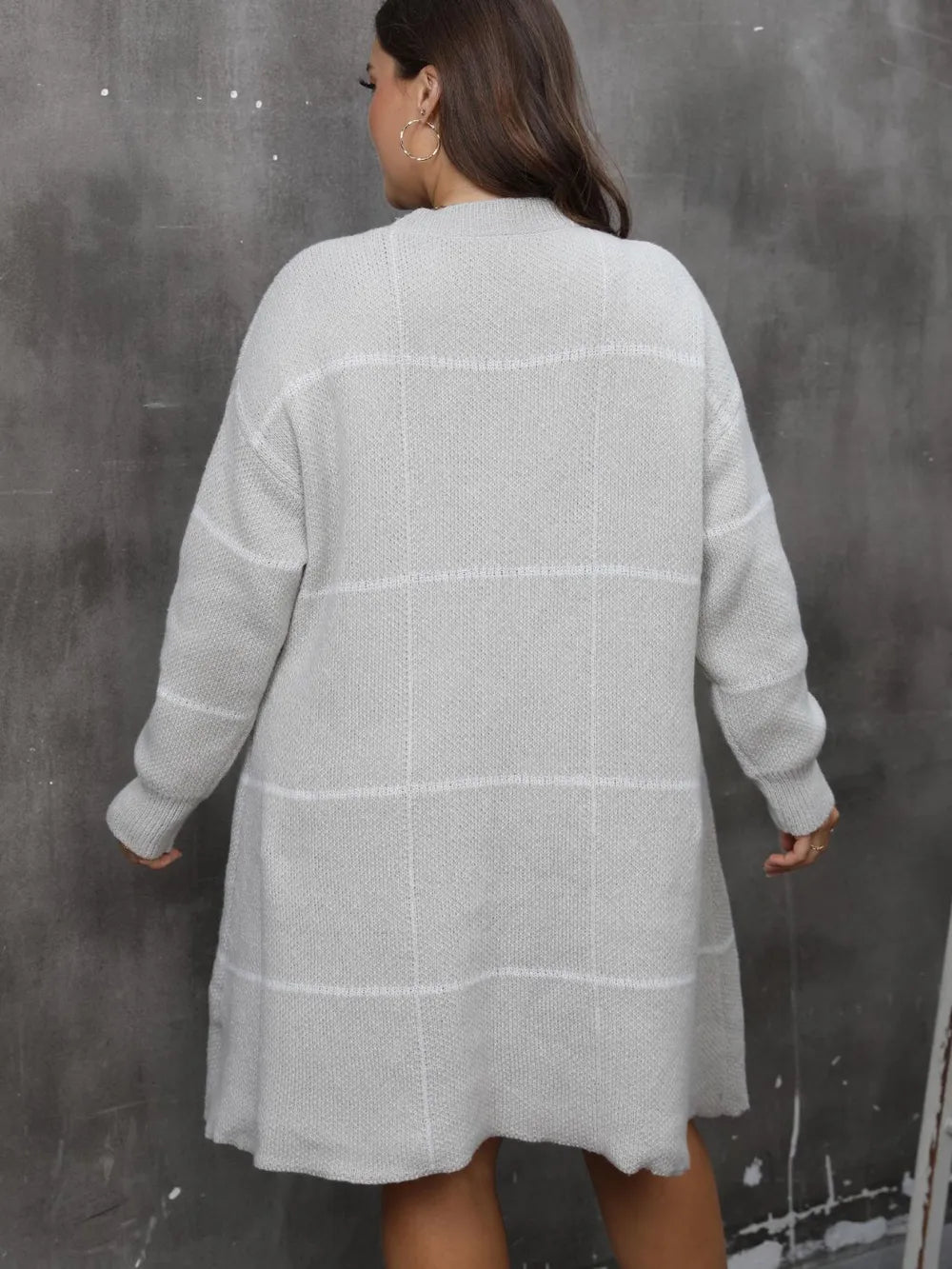 Plus Size Long Sleeve Sweater Dress