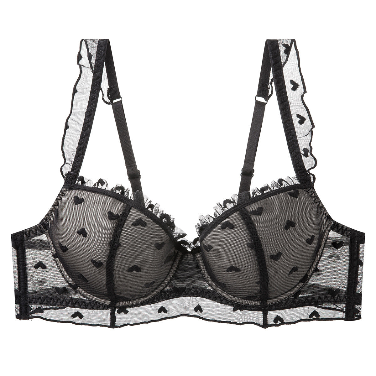 Plus Size Underwire Lace Bra Minimizing Support
