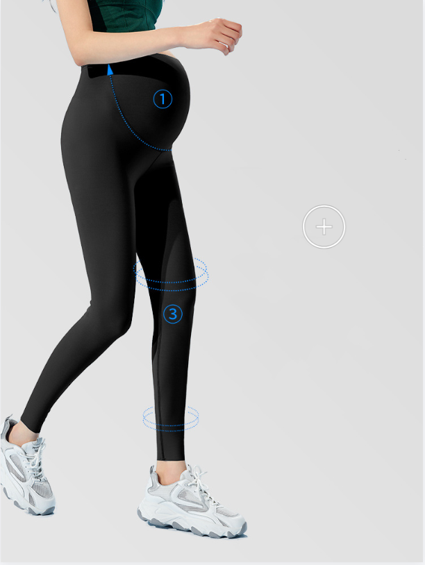 Plus Size Maternity Seamless Yoga Pants