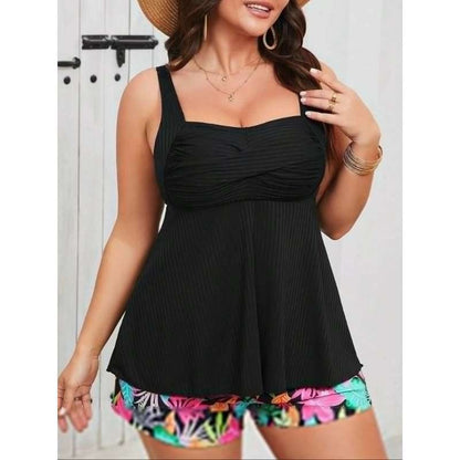 Plus Size Tankini Swimsuit - Plus Size Clothing