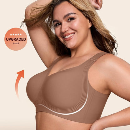 Plus Size Seamless Non-Wire Push-Up Bra Full Coverage — side detail