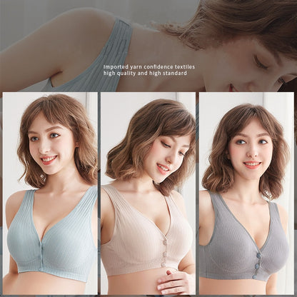 Plus Size Cotton Nursing Bra Wire-Free - Plus Size XL-4XL - View 4