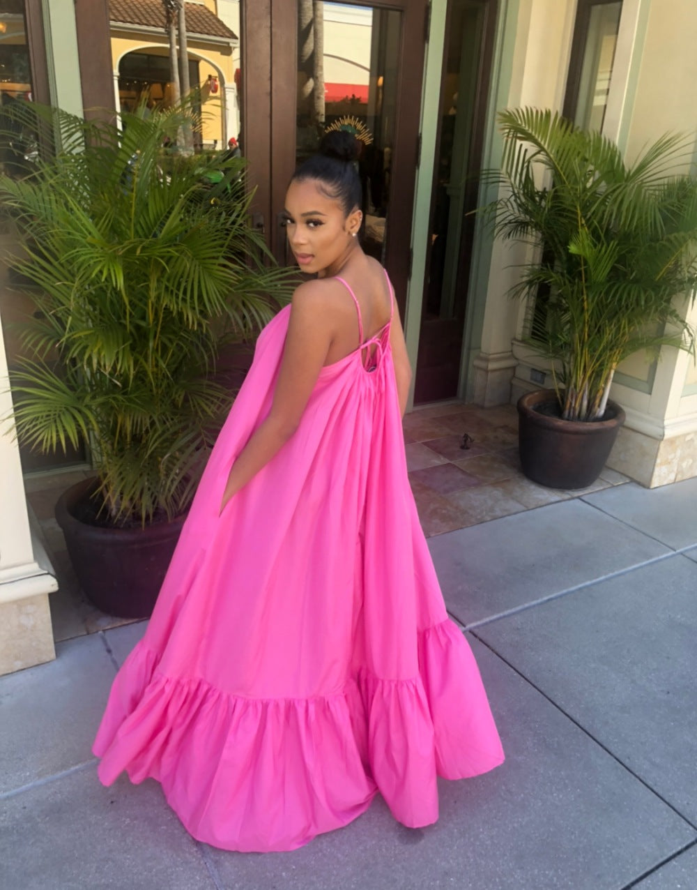 Sexy Strapless Sleeveless Long Flowy Maxi Dress for Women - Maternity Beach Dress - Plus Size Clothing