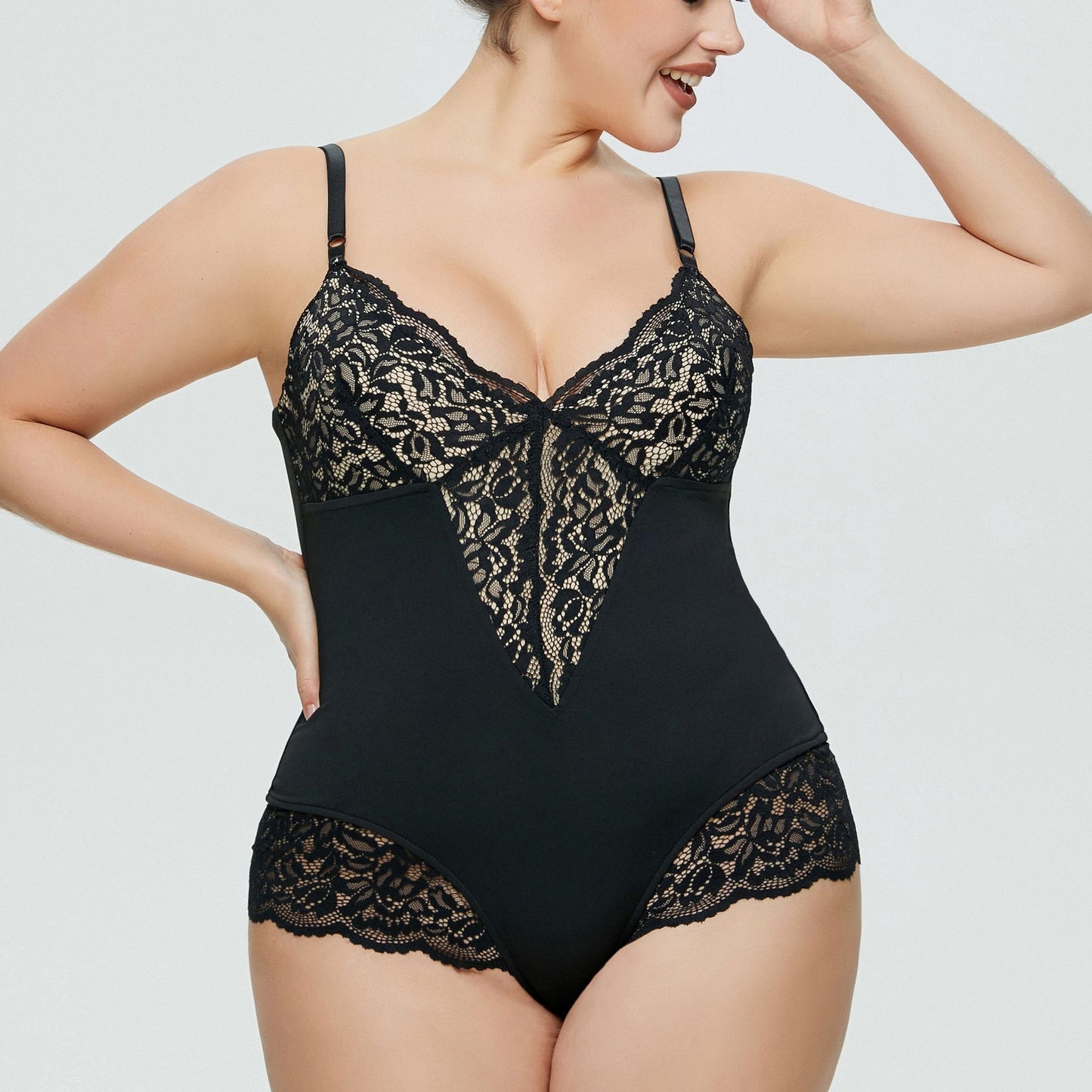 Plus Size Lace Jumpsuit Romper Lingerie