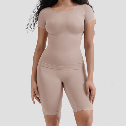 Plus Size Seamless Shapewear Tummy Control Set