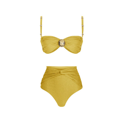 Plus Size Bikini Wrap Skirt Set - Plus Size XL-4XL - View 3