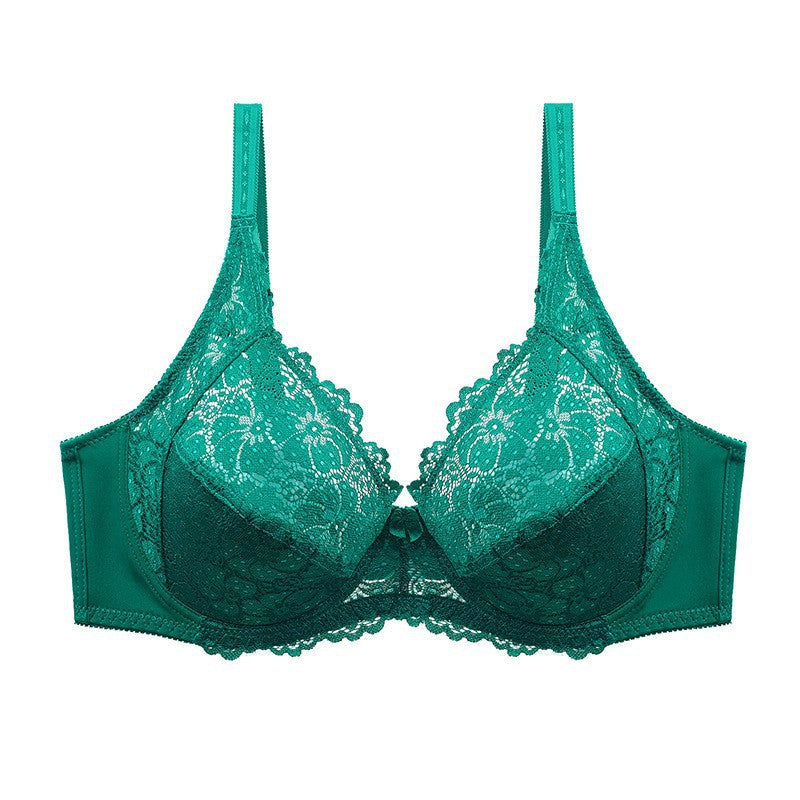Plus Size Lace 3/4 Cup Comfortable Bra