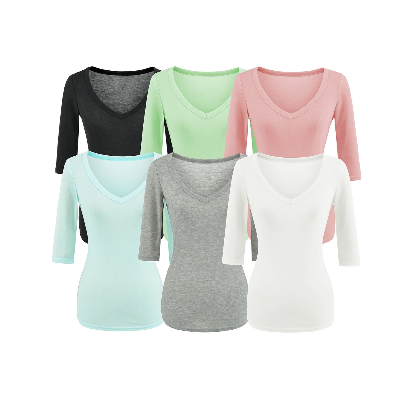 Plus Size V-Neck Short Sleeve T-Shirt