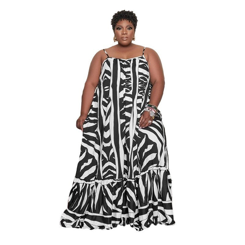 Plus Size Halter Beach Dress L-5XL