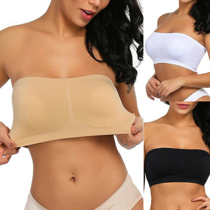 Plus Size Double Layer Strapless Chest Wrap - Plus Size XL-4XL - View 1
