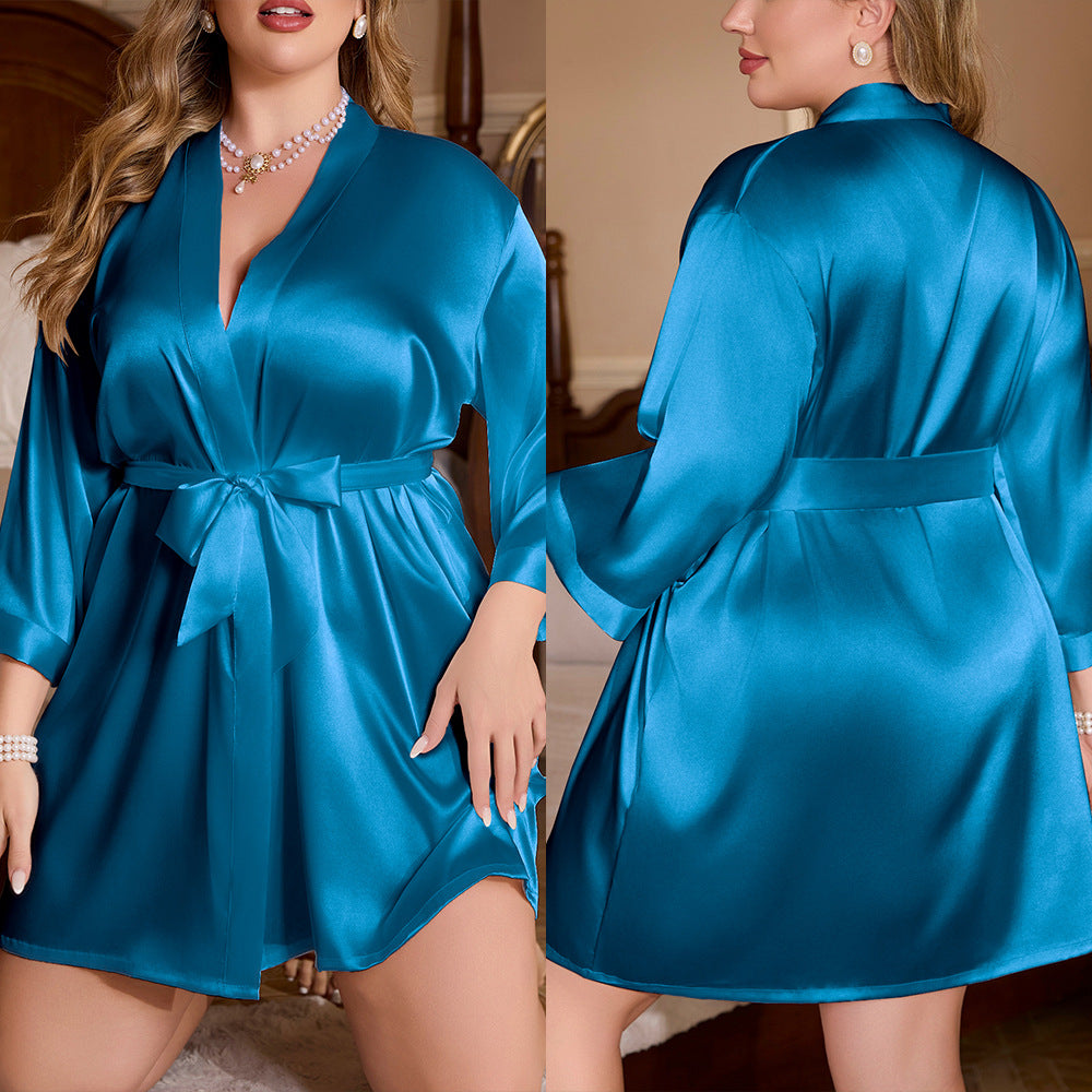Plus Size Comfortable Bathrobe Loungewear