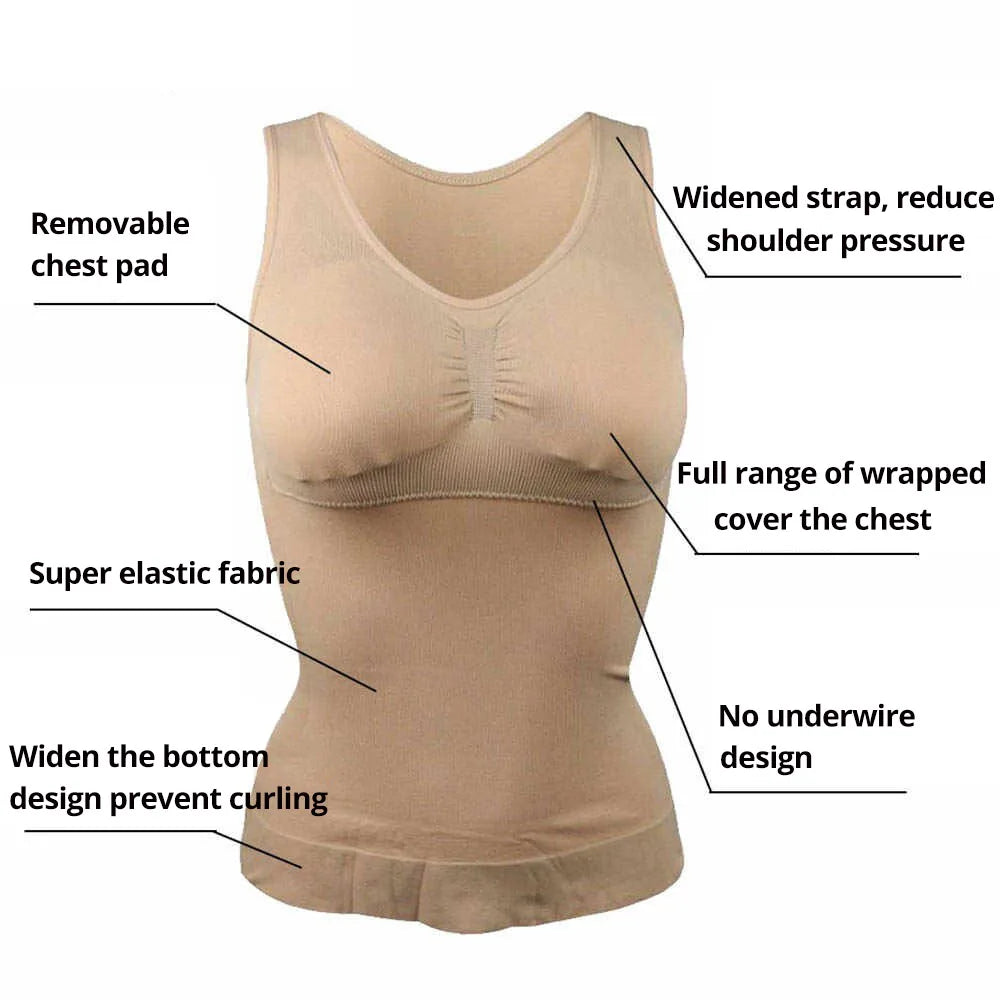 Shapewear Padded Tummy Control Tank Top
