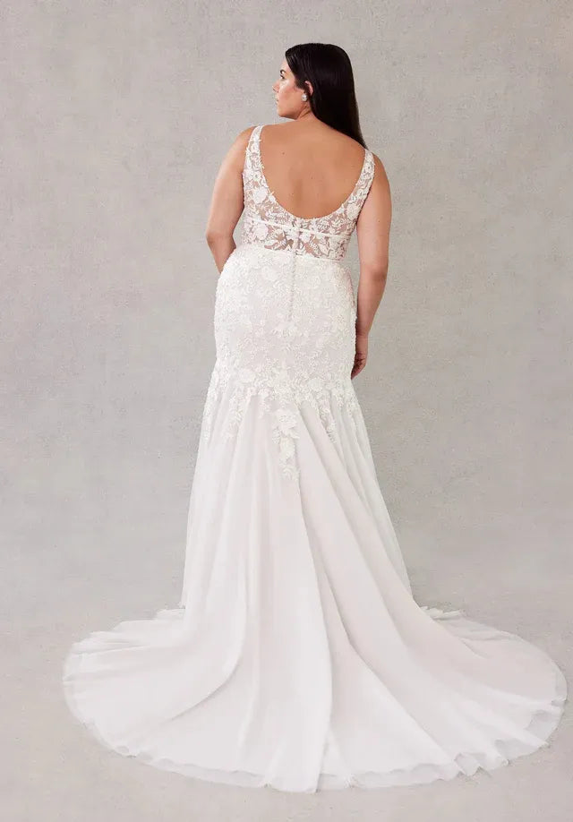 Plus Size Tulle Wedding Dress - Plus Size XL-4XL - View 4