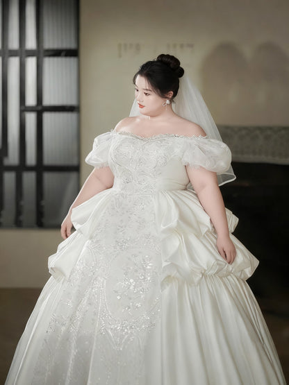 Plus Size Maternity Wedding Dress - Plus Size XL-4XL - View 4