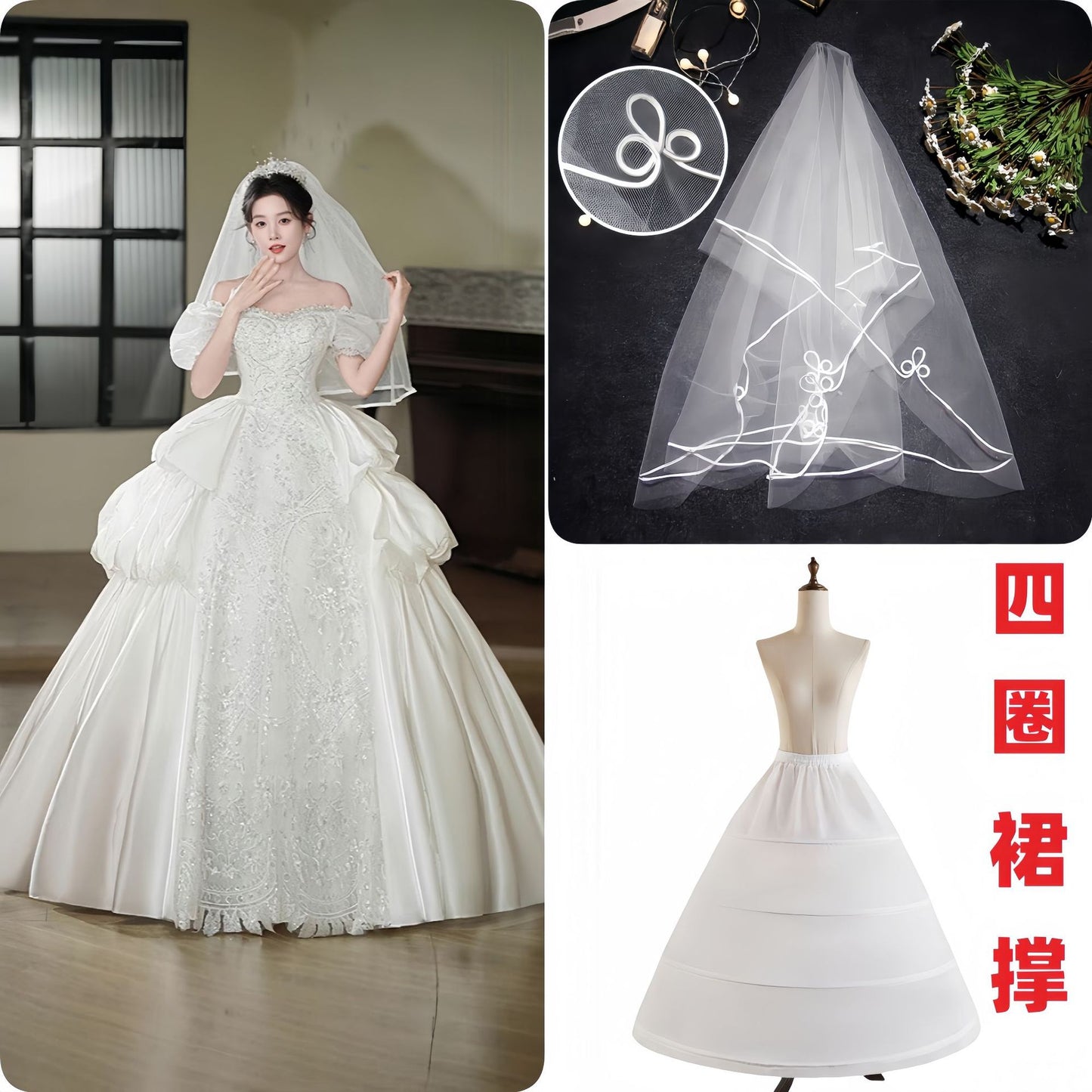 Plus Size Maternity Wedding Dress - Plus Size XL-4XL - View 6