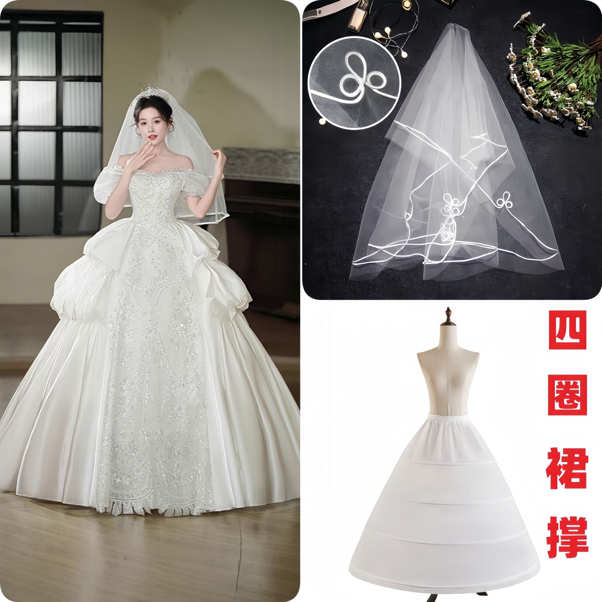 Plus Size Maternity Wedding Dress - Plus Size XL-4XL - View 6