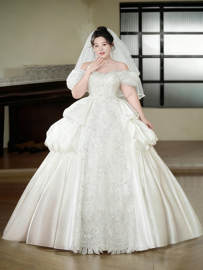 Plus Size Maternity Wedding Dress - Plus Size XL-4XL - View 3