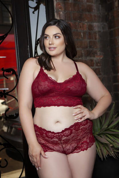 Plus Size Cindy Lace Cami Set - Plus Size XL-4XL - View 5