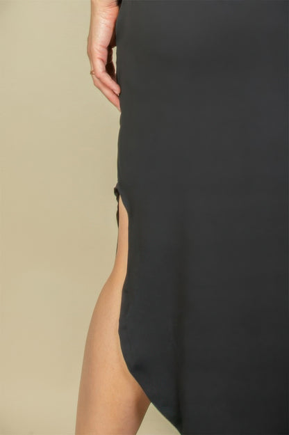 Plus Size Batwing Sleeve V Neck Maxi Dress - Plus Size XL-4XL - View 3