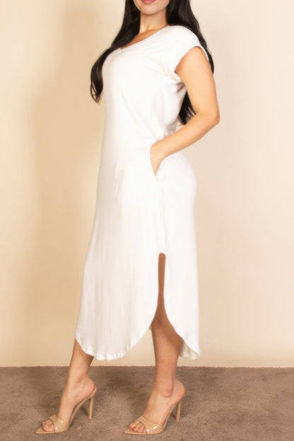 Plus Size Batwing Sleeve V Neck Maxi Dress - Plus Size XL-4XL - View 7