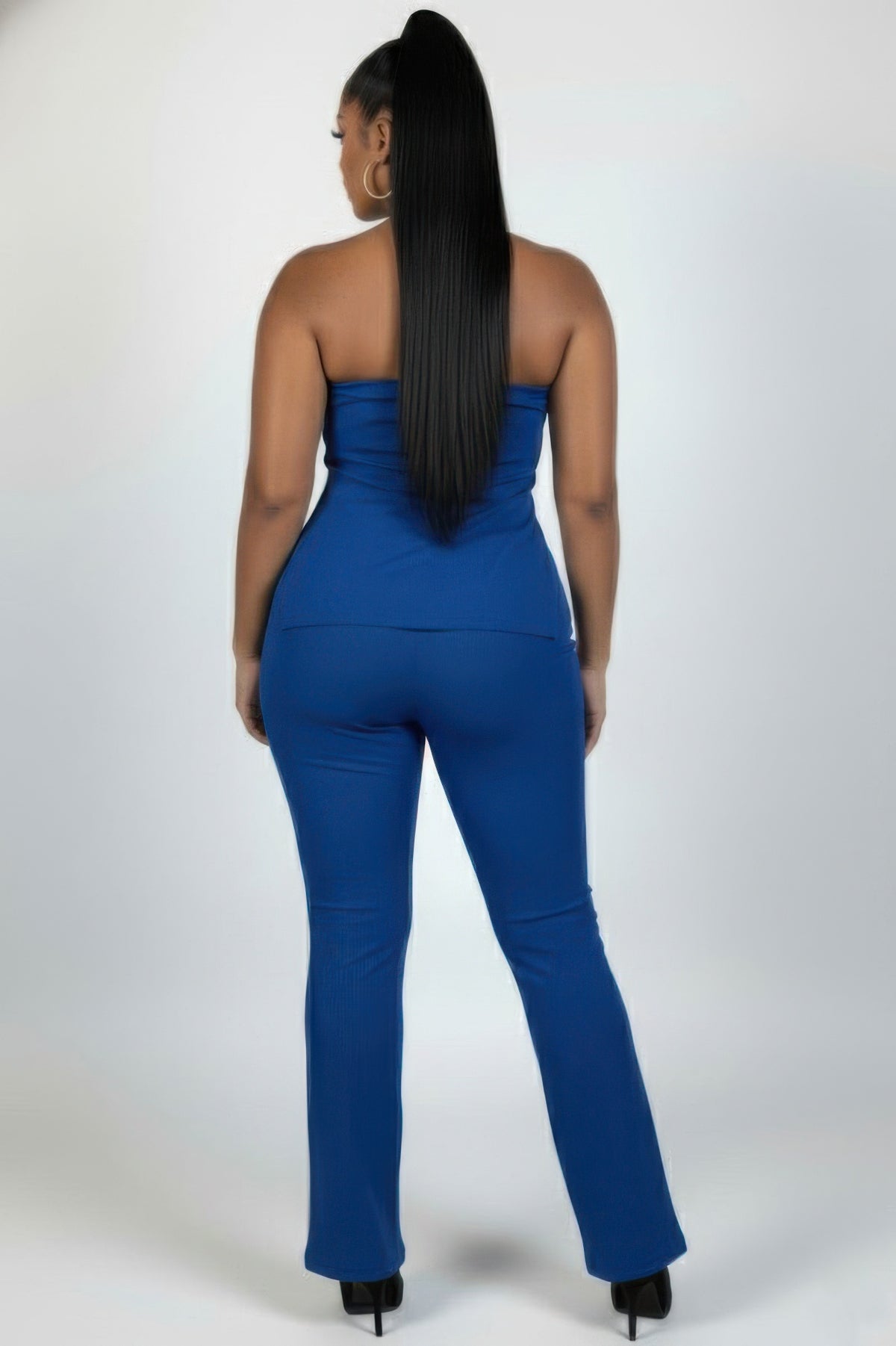 Plus Size Ribbed Two-Piece Sets - Plus Size XL-4XL - View 3