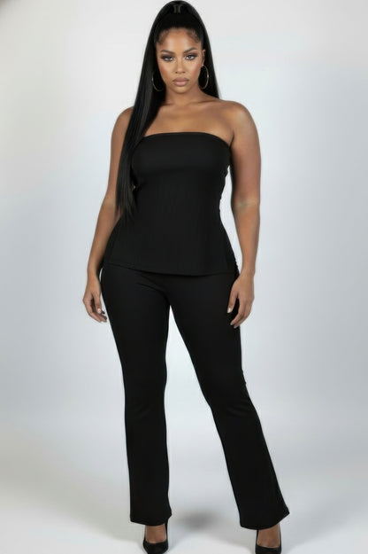 Plus Size Ribbed Two-Piece Sets - Plus Size XL-4XL - View 4