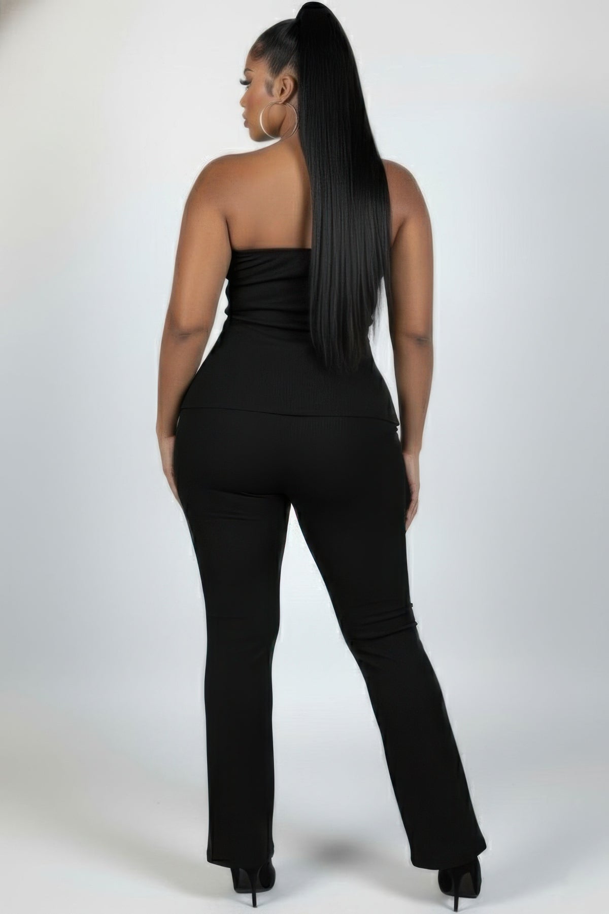 Plus Size Ribbed Two-Piece Sets - Plus Size XL-4XL - View 6