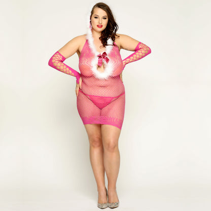 Plus Size Sexy Christmas Cosplay Lingerie Set - Plus Size XL-4XL - View 5