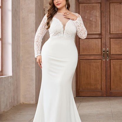 Plus Size Elegant Bridal Gown - Plus Size XL-4XL - View 7