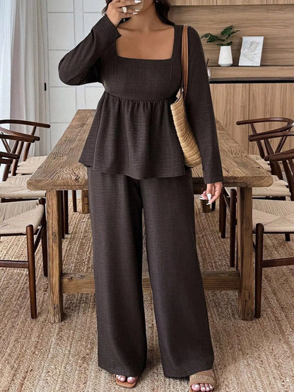 plus-size-square-neck-set